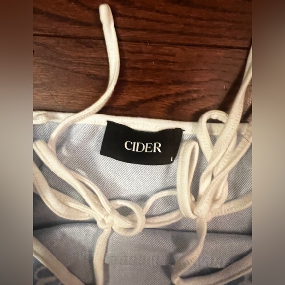 Women’s Cider Blue Beach Sea Shell Mini Dress Size Large - Picture 4 of 5